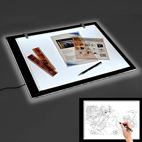A4 LED LightPad Light Box Drawing Art Craft Tracing Modern Ultra-Slim Lightbox Pad Board Light Pad Cover