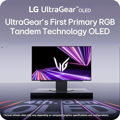 Image of LG 27GX700A-B 27-inch Ultragear QHD (2560 x 1440) OLED Gaming Monitor, 280Hz, 0.03ms, NVIDIA G-Sync, AMD FreeSync Premium Pro, VESA DisplayHDR TrueBlack500, with up to DCI-P3 99.5%, HDMI 2.1, Black