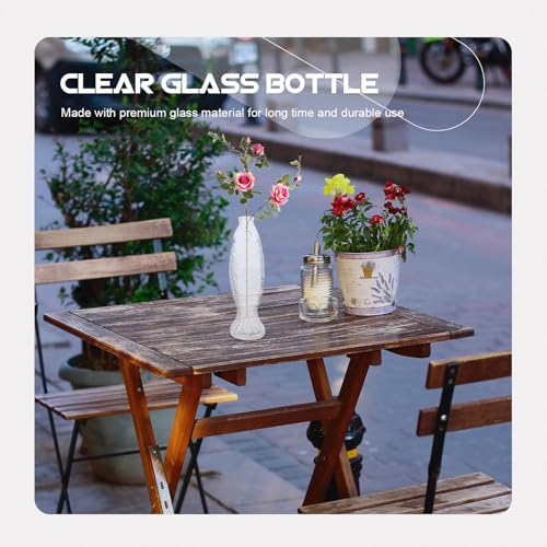 Verre de poisson lot de 2 bocaux décoratifs transparents 250ml