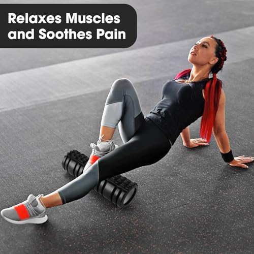 Rouleau de Massage, Rouleau Massage Foam Roller, Rouleau Massage Dos pour Massage Profond des Muscles, 30 x 8cm – Image 6