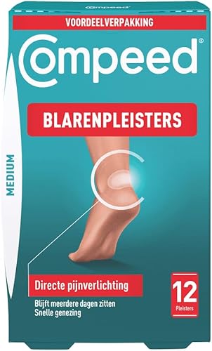 Compeed Lot de 12 pansements hydrocolloïdes de taille moyenne - Traitement des p