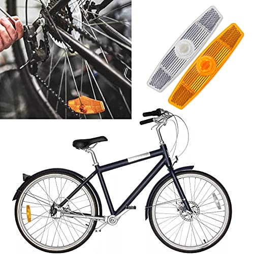Unvtap 10 Pièces Réflecteur de Rayons de Vélo Orange Catadioptre Vélo D'avertissement Roue Lumières pour Accessoire de Sécurité de Conduite de Nuit de Roue de Vélo - Image 4