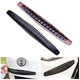 ATMOMO 2pcs Car Bumper Guard Protector Sticker Carbon Fiber Car Front Rear Corner Guard Anti-Collisi