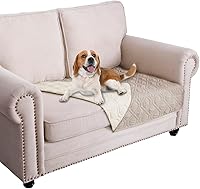 Vista 94 de Ameritex Funda impermeable para cama de perro, manta reversible para mascotas, para muebles, cama, sofá, sillón
