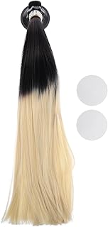 SUPVOX Capacete Trança Enfeites De Cabelo Trança Peruca Rabo De Cavalo Trançado Perucas Trançadas Alça De Rabo De Cavalo Cobertura De Barra Pu Moto Capacete Decoração De Capacete Trança