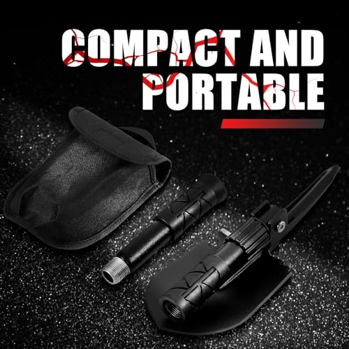 Camping-Shovel-wPick-for-Off-Road-Hiking-GardeningMetal-DetectionBeach-Digging-Dirt-Sand-Backpacking-Car-EmergencySnow-Mud-Car-Emergency-Situations