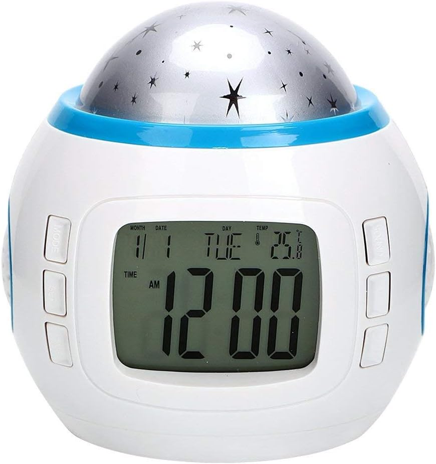 DUBENS Digital Alarm Clock LED WakeUp Light Daylight Alarm Clock for