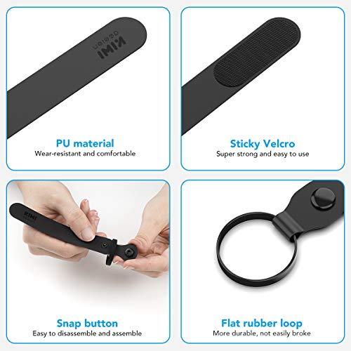 [Versão atualizada] Projeto KIWI Alça de aperto para Oculus Quest/Oculus Rift S Touch Controller Gri