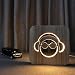 Produktbild Led nachtlicht usb holz hohl headset bilderrahmen 3d lampe kreative augenpflege kleine tischbeleuchtung kinder erwachsene schöne geschenke hause schlafzimmer dekorative spielzeug, warmweiß