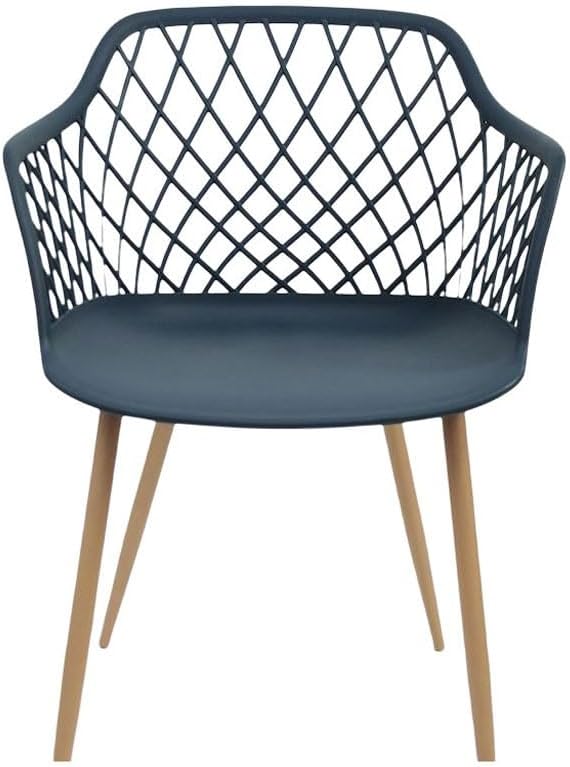 Plastic Dining Chairs Hollow-Out Armchair Stool Creative Idea Furniture Multi-Scene