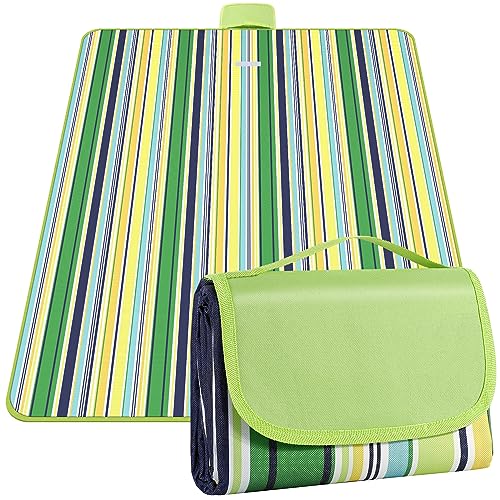 ADRIMER couverture pique-nique 57" x 79" imperméable vert