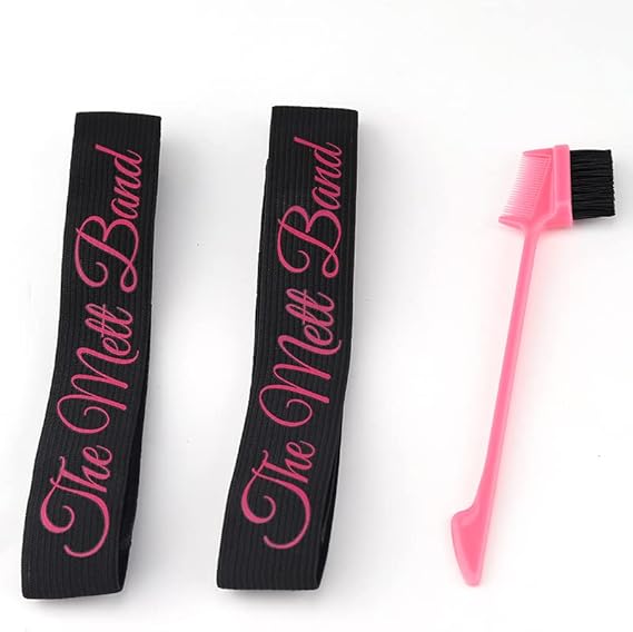 2pcs wig band with velcro strap, melt band for wigs, edge laying wig