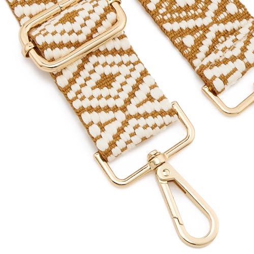 Image of ZOOEASS Wide Shoulder Strap Adjustable Replacement Belt Guitar Style Crossbody Bag Handbag Strap Multicolor Canvas Straps(Wide:1.5in)(Color27)