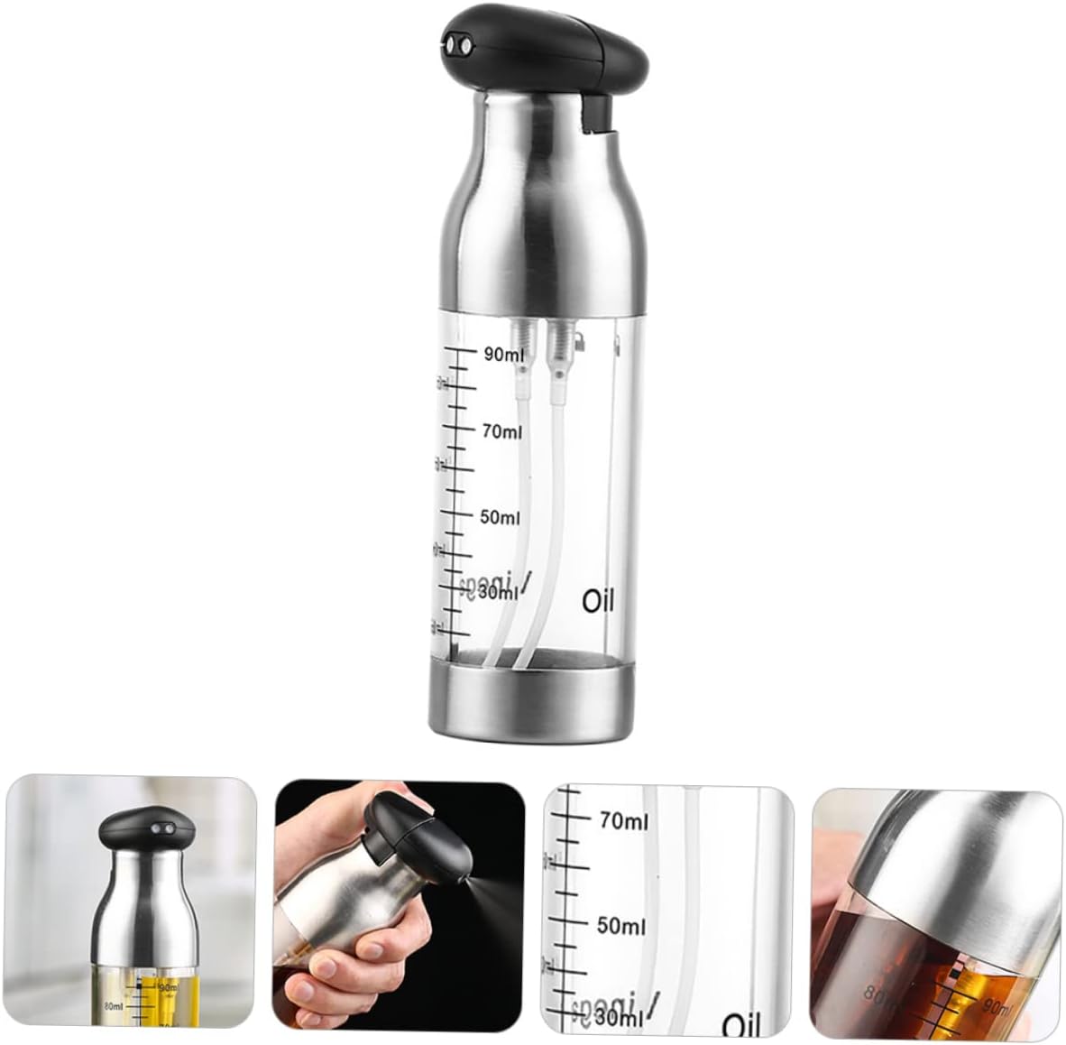 Luxshiny Cooking Oil Dispenser Sprayer Oil Spray Bottle Kitchen Storage Bottle Practical Nozzle Non-