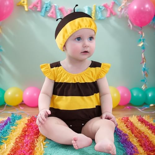 Disfraz de abeja para bebé de algodón con gorro m 6