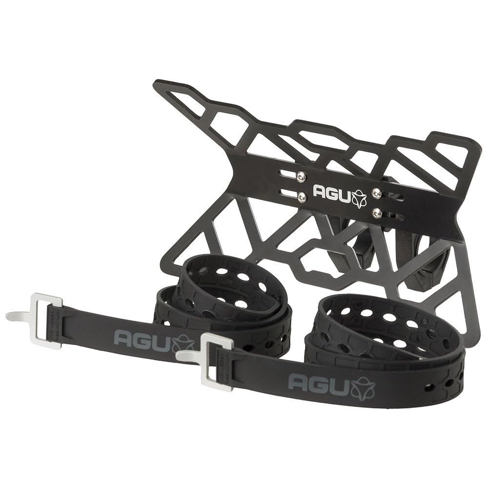 AGU Lenkertasche vorne Bikepacking Extreme Pro schwarz 9,6 Liter wasserdicht mit Halterung aus Aluminium