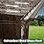Domi 12' x 14' Lean to Gazebo with Aluminum Frame, Wall Mounted Gazebo Hardtop Galvanized Steel Sloping Roof with Curtains and Netting for Patio Deck Backyard Lawn Party…