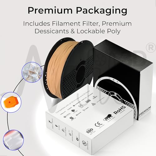 Image of NFIL3D 1KG Net Turbo Finish PLA+ Beige 3D Printer Filament | Filaments for 3D Printer| 1.75mm| Accuracy + /- 0.015mm | 1000g 3D Filament, 250g Spool, 350g Packaging Weight (Total Weight 1.6KG)