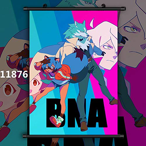 Por Anime BNA Brand New Animal Manga Póster De Pared Sala De Desplazamiento Decoración Del Hogar Arte De La Pared (30x45cm/12"x18",11876)