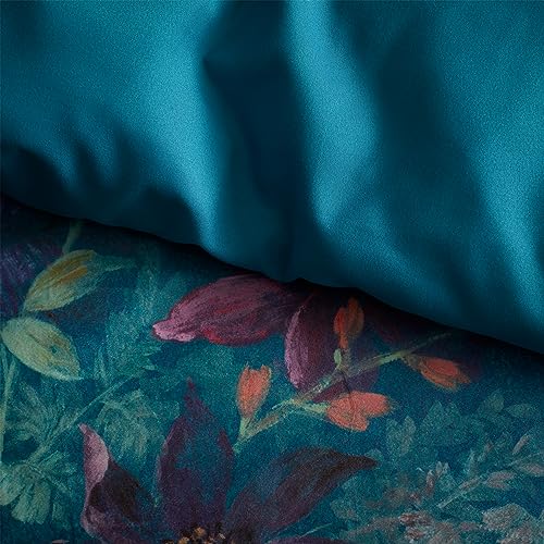 Catherine Lansfield Bridgerton Romantic Floral Single Duvet Cover Set including Pillowcase Teal - Image 4