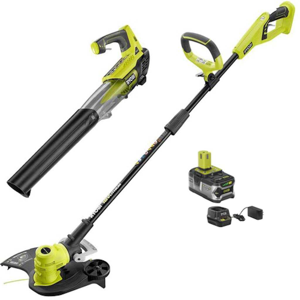 Ryobi18v Li Ion Cordless 13 String Trimmer Edger And Jet