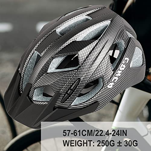 Lohca Bike Helmet Lightweight Adult Cycling Mtb Bicycle Helmet With Removable Visor & Magnetic Goggle Uv400 Adjustable For Road Bike Mountain Bike, Graphite #TOP4