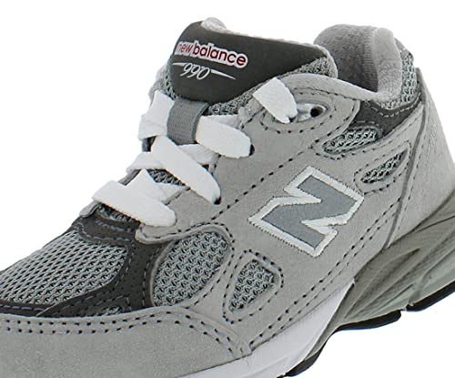 Image of New Balance 990 v3 Infant /Toddler Shoes Size 8, Color: Grey /Grey /Cement Grey