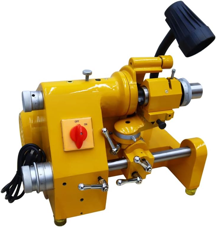 INTSUPERMAI Multi-functional Cutter Grinder Sharpener 5C Collect Grinder Sharpener Machine Bench Grinder for Lathe Drill Bit Grinder Sharpener 5C Collect 110V