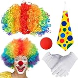 【Occasions applicables】Les costume de clown accessoires conviennent aux fêtes, parcs à thème, cosplay, festivals, fêtes d'anniversaire, soirées à thème de cirque, Halloween, Noël, etc