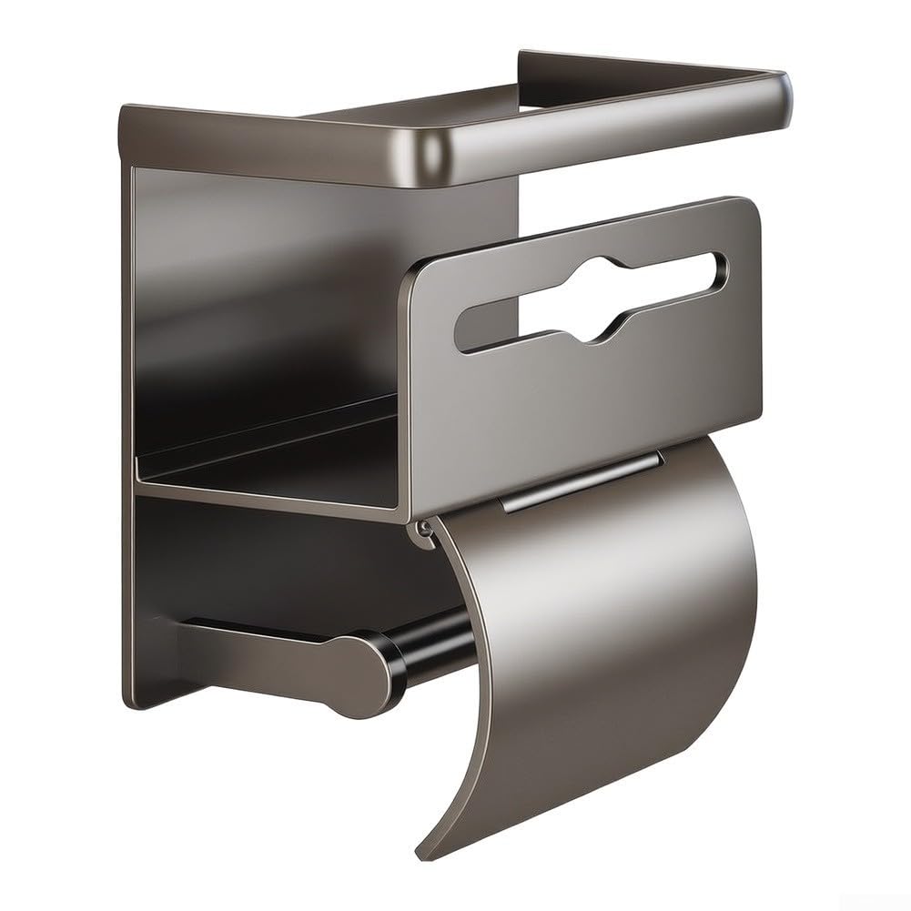 para soporte para papel Higiénico Pared Gris Oscuro para soporte