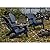 FUNBERRY Folding Adirondack Chairs Set of 2 with Adjustable Backrest, HDPE All Weather Fire Pit Chairs with Cup Holder