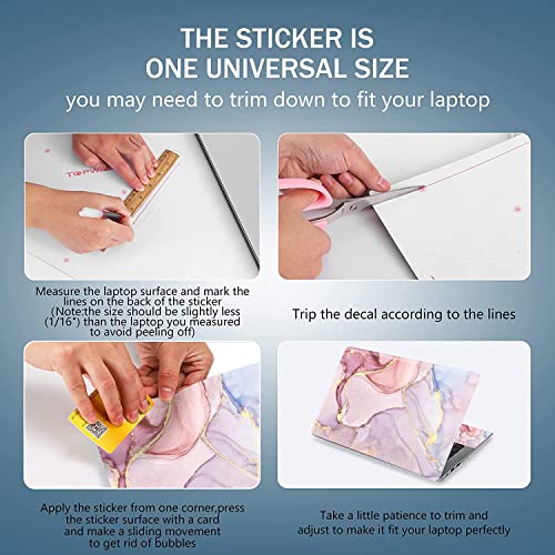 image for AORTDES Laptop Skin Sticker Decal 15-15.6 Inches, Universal Reusable V