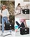 Women Weekender Travel Duffle Bags: Duffel Overnight Bag with Shoe Compartment Large Carry on Tote Bag Toiletry Bag Weekend Yoga Gym Bags with Wet Pocket Hospital Bags for Labor and Delivery Black