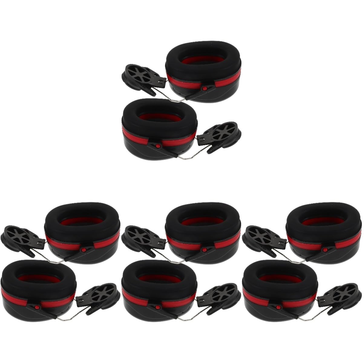 Mikikit 4pares Protección Auditiva Industrial Orejeras De Seguridad Ajustables Diseño De Casco Protección Acústica Efectiva Para Adultos y Orejeras Antirruido Para Uso Diario y