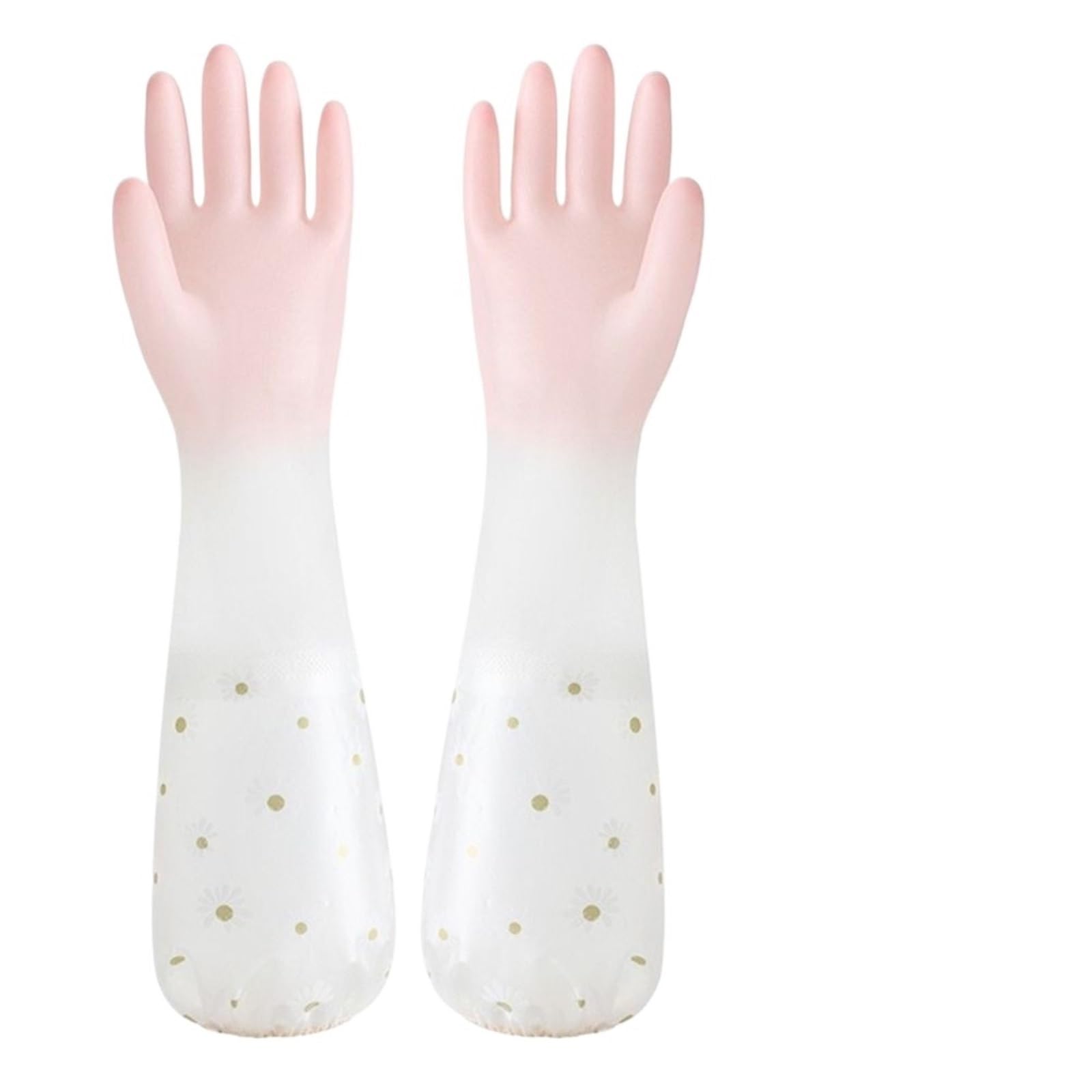KJBDQQH Cleaning Gloves Dishwashing Gloves Silicone Waterproof Thick Household Scrubber Kitchen Clean Tool Cleaning for Household(Color 4)