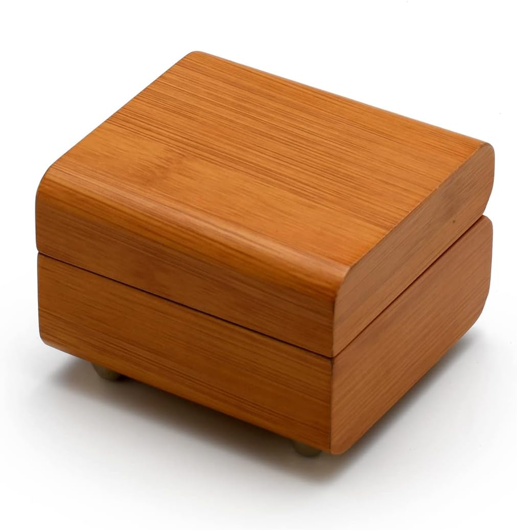 Modern Bamboo 18 Note Musical Jewelry Keepsake - Many Songs to Choose - Rock Around The Clock