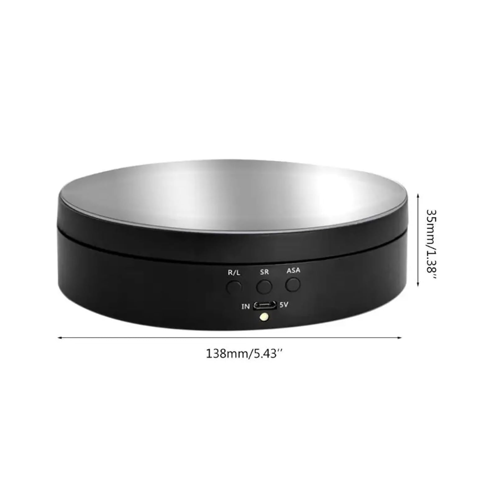 Elektryczny Stół Obrotowy, 2 Szt. Gramofon Elektryczny 3-biegowy Obrotowy Stojak Z Lustrem