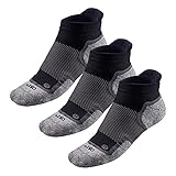 Road Runner Sports R-Gear OS1st Ultimate Performance No Show Socks for Men and Women, Black, XL, (3 Pairs)