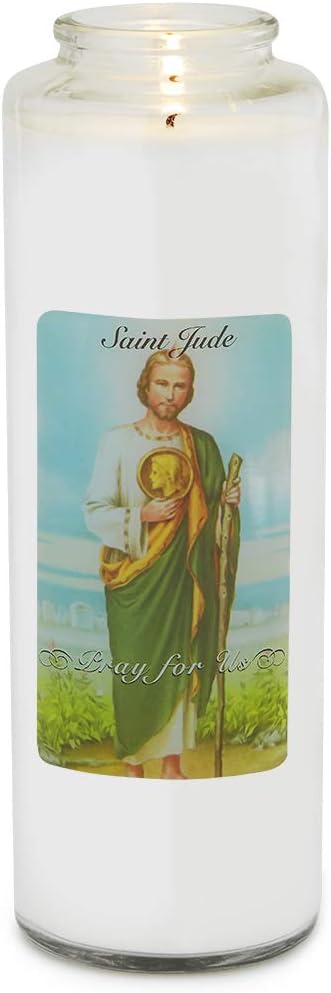 Root Candles Prayer Candles Clear Glass Devotional 7-Day Prayer Candle, 1-Count, 1-Count, Meditation