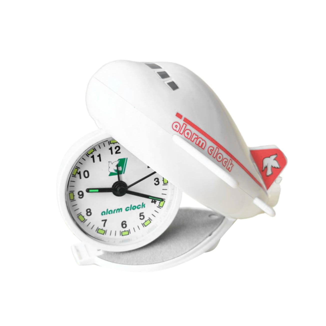 Despertador Creativo de Avión Plegable ABS, para Cabecera Rojo