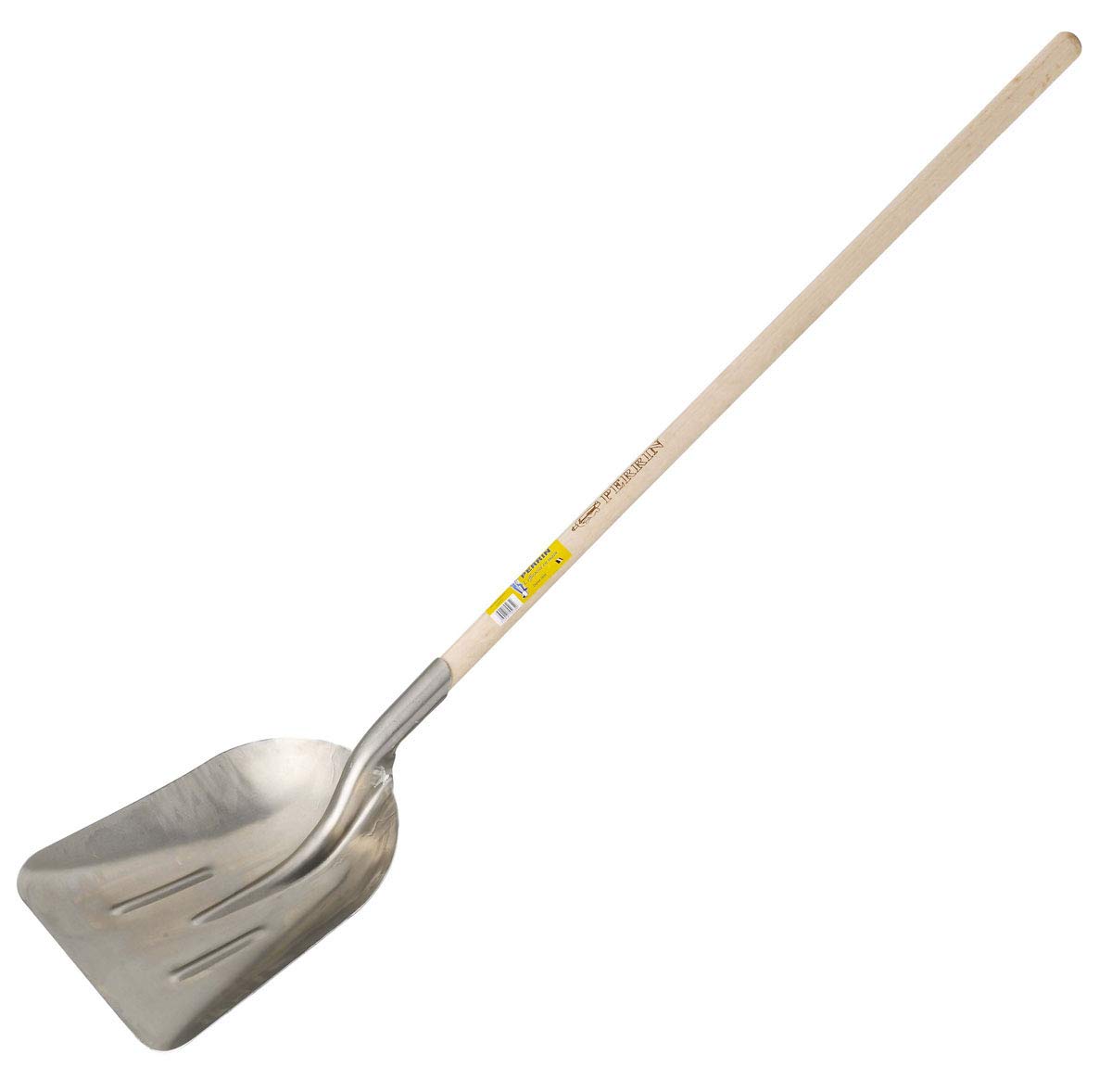 Outils Perrin Pelle Rendement Aluminium Emmanché Bois Droit 110, 39cm x 34cm