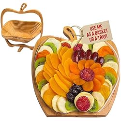 Dried Fruit Gift Basket - Healthy Gourmet Snack Box - Holiday Food Tray - Variety Snacks - Easter, Birthday, Sympathy, Mom, Dad, Corporate Tray - Bonnie & Pop