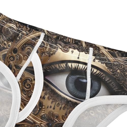 ODAWA Eye Mystical Black Toddler Briefs Cotton, Toddler Boys Underwear 2T4