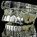 Solid 925 Sterling Silver Real Grillz - Premade Top & Bottom Grills For Teeth - Real Solid Silver NOT BRASS