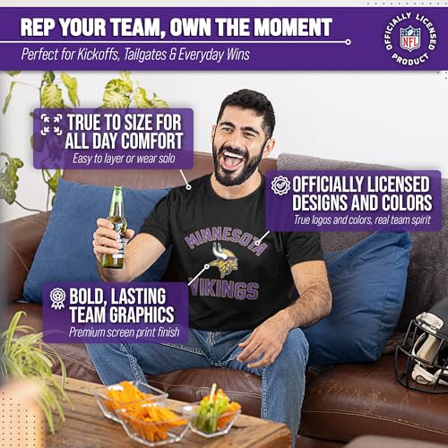 Image of NFL Gameday Cotton Blend T-Shirt for Men and Women - Licensed