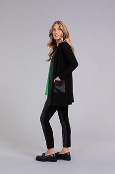 Amazon.com: Sympli Women's Mix Essential Cardigan with Faux
