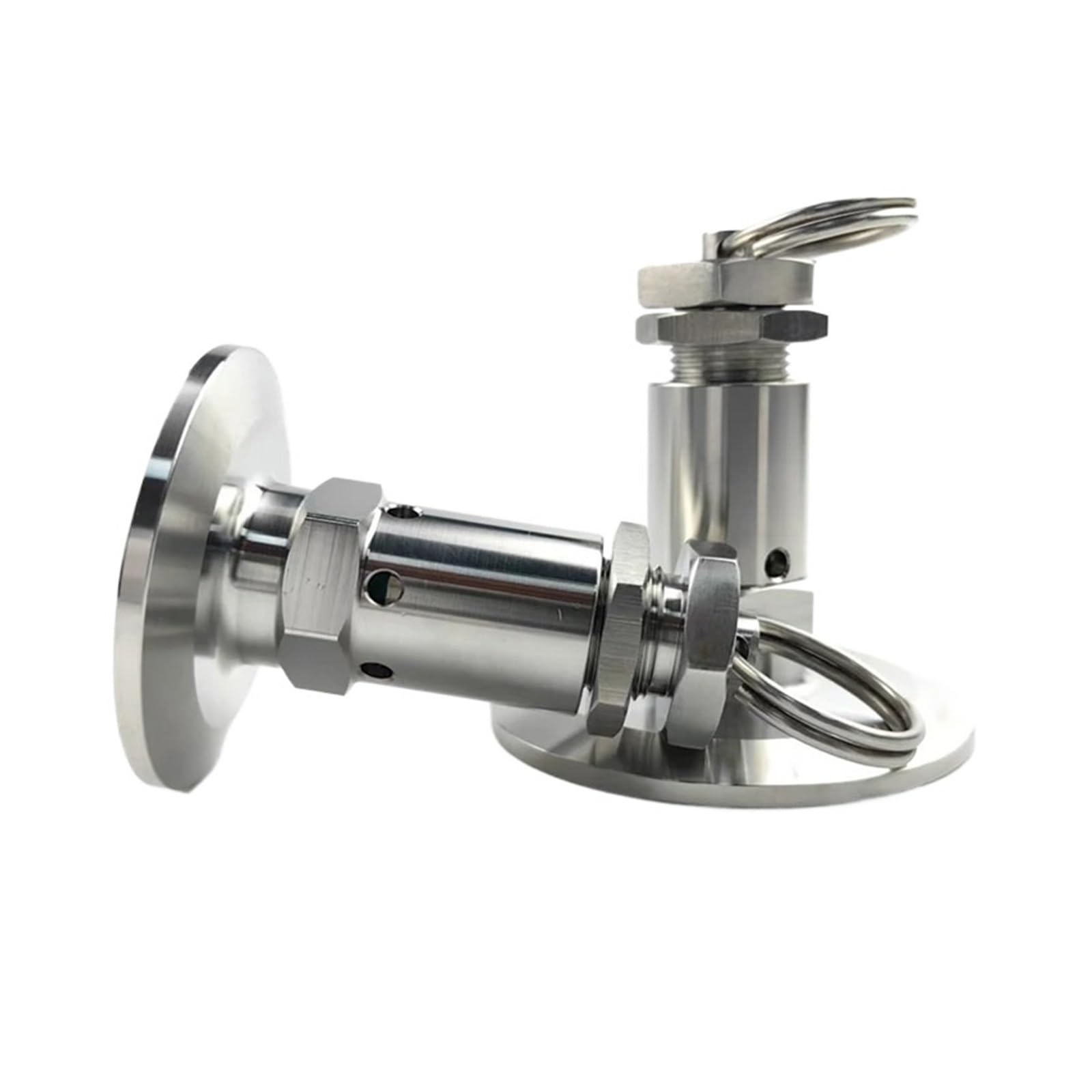 Zawór bezpieczeństwa z potrójnym kołnierzem 1/2", 1,5", 2", zawór nadmiarowy ciśnienia OD 50,5, stal nierdzewna 304 (TC 64 mm, 9bar)