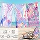 Cyiecw 75x150 cm Meerjungfrau Strandtuch für Mädchen, Schnell Trocknend Strandhandtuch mit Tasche, Mikrofaser Badetuch Ultra Saugfähig für Strand Reise Schwimmen (2)