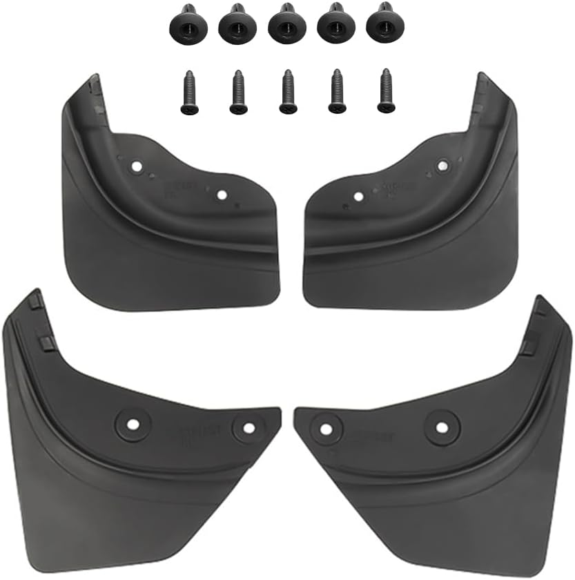 Fit for Tesla Model Y Mud Flaps (2021-2024) - No Drill Required Splash Guards, OEM Fit All Weather Protection, Set of 4 Black