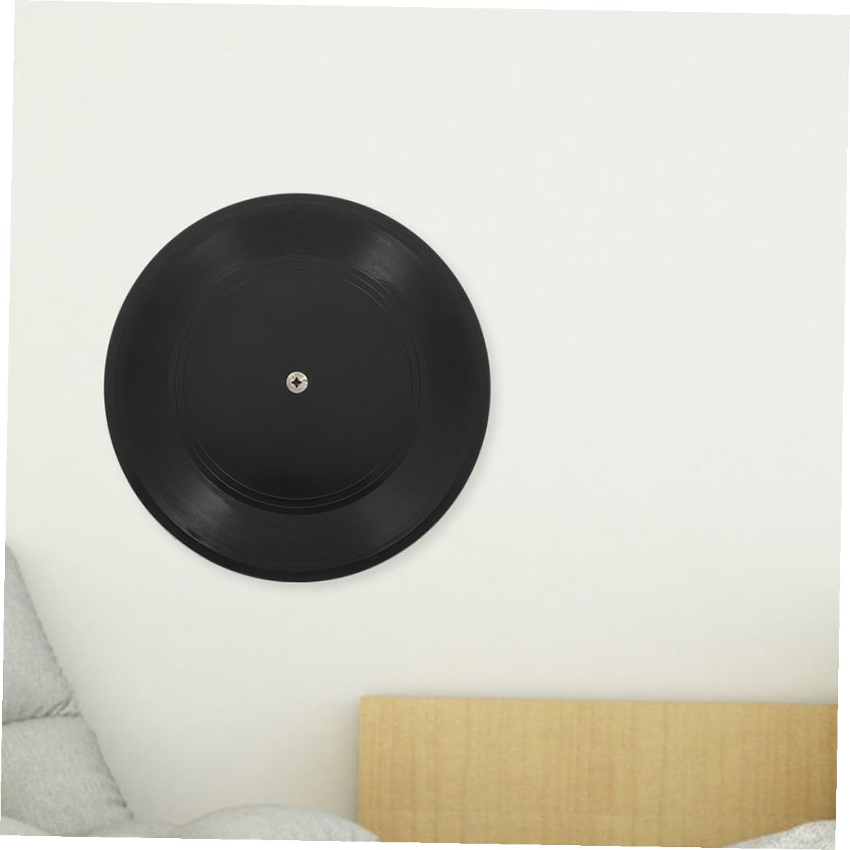POPETPOP Dischi Esposizione Artistica da Parete in Plastica in Vinile Decorativi da 12 Pollici Neri Set 10 Pezzi per Arredamento Indie e Studio Musicale per Decorazioni Retrò Camera